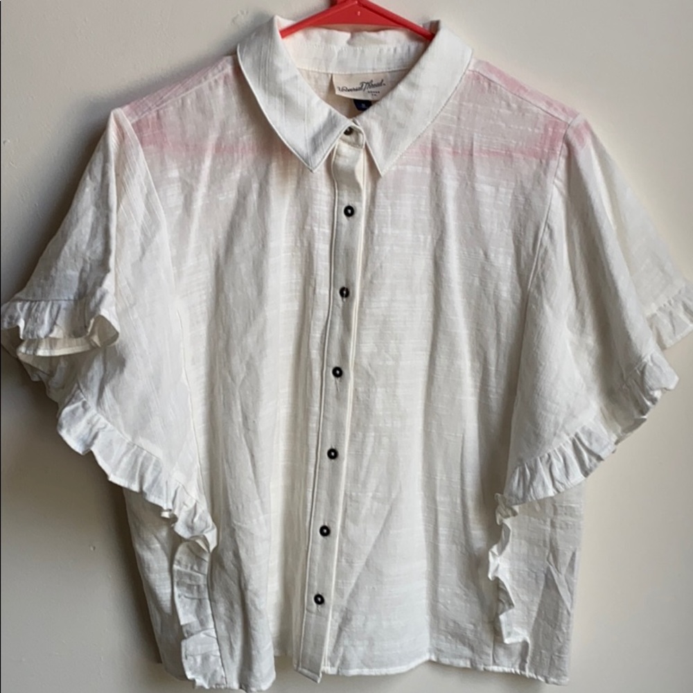 Chic Ruffle Sleeve Blouse